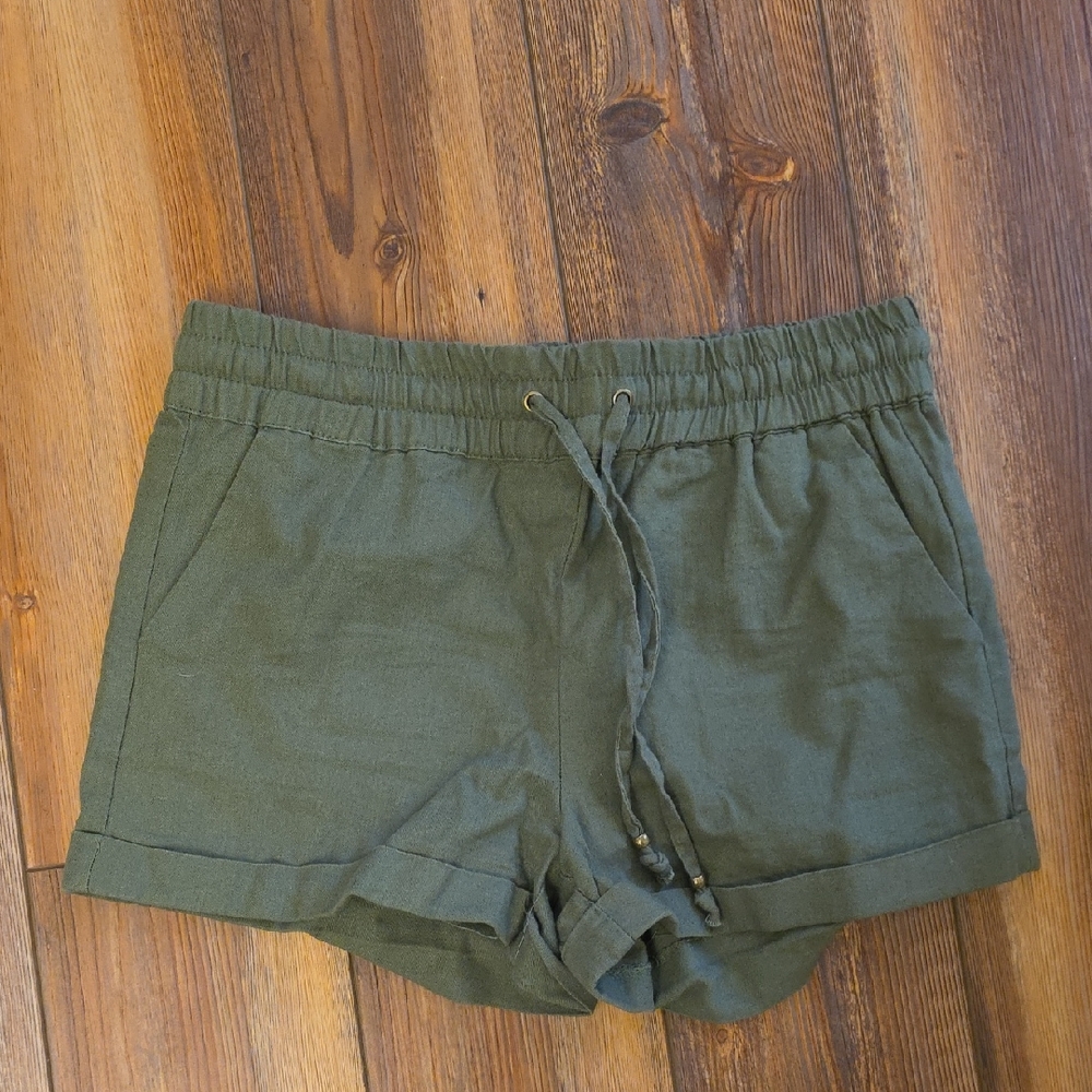 Olive Green Women's Shorts